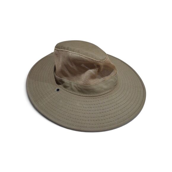 Dorfman Pacific Other - DPC Dorfman Pacific Co Hat Cotton Safari Khaki Mesh Panel Large